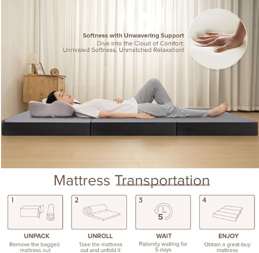 Vamcheer Tri Folding Mattress